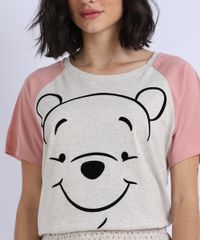 Pijama-Feminino-Ursinho-Pooh-Raglan-Manga-Curta-Cinza-Mescla-Claro-9948658-Cinza_Mescla_Claro_4 Pijama-Feminino-Ursinho-Pooh-Raglan-Manga-Curta-Cinza-Mescla-Claro-9948658-Cinza_Mescla_Claro_4