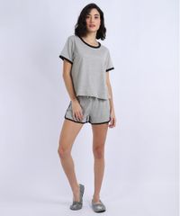 Pijama-Feminino-Manga-Curta-Decote-Redondo-Cinza-Mescla-9953266-Cinza_Mescla_1