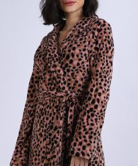 Roupao-de-Fleece-Feminino-Animal-Print-com-Faixa-para-Amarrar-Manga-Longa-Rosa-9836388-Rosa_1