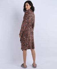 Roupao-de-Fleece-Feminino-Animal-Print-com-Faixa-para-Amarrar-Manga-Longa-Rosa-9836388-Rosa_2