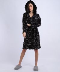 Roupao-de-Fleece-feminino-Poa-com-Faixa-para-Amarrar-Manga-Longa-Preto-9836389-Preto_3