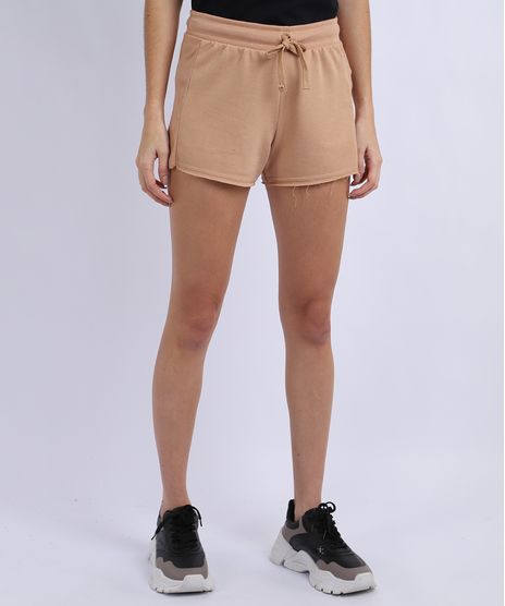 Short-de-Moletom-Feminino-Basico-Running-com-Recorte-Cintura-Alta-Rose-9950161-Rose_1