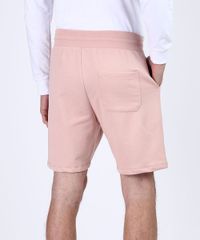 Bermuda-de-Moletom-Reta-Masculina-Com-Bolsos-e-Cordao-Para-Amarrar-Rosa-Claro-9954910-Rosa_Claro_2