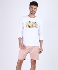 Bermuda-de-Moletom-Reta-Masculina-Com-Bolsos-e-Cordao-Para-Amarrar-Rosa-Claro-9954910-Rosa_Claro_3
