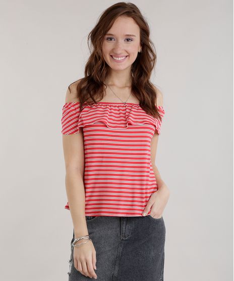 Blusa-Ombro-a-Ombro-Listrada-Vermelho-8705014-Vermelho_1