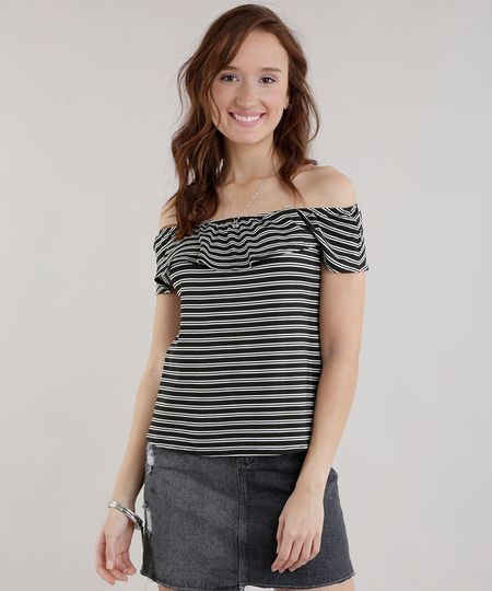Blusa-Ombro-a-Ombro-Listrada-Preta-8705014-Preto_1 Blusa-Ombro-a-Ombro-Listrada-Preta-8705014-Preto_1