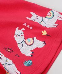 Vestido-Infantil-Lhamas-Manga-Curta-Pink-9942847-Pink_5