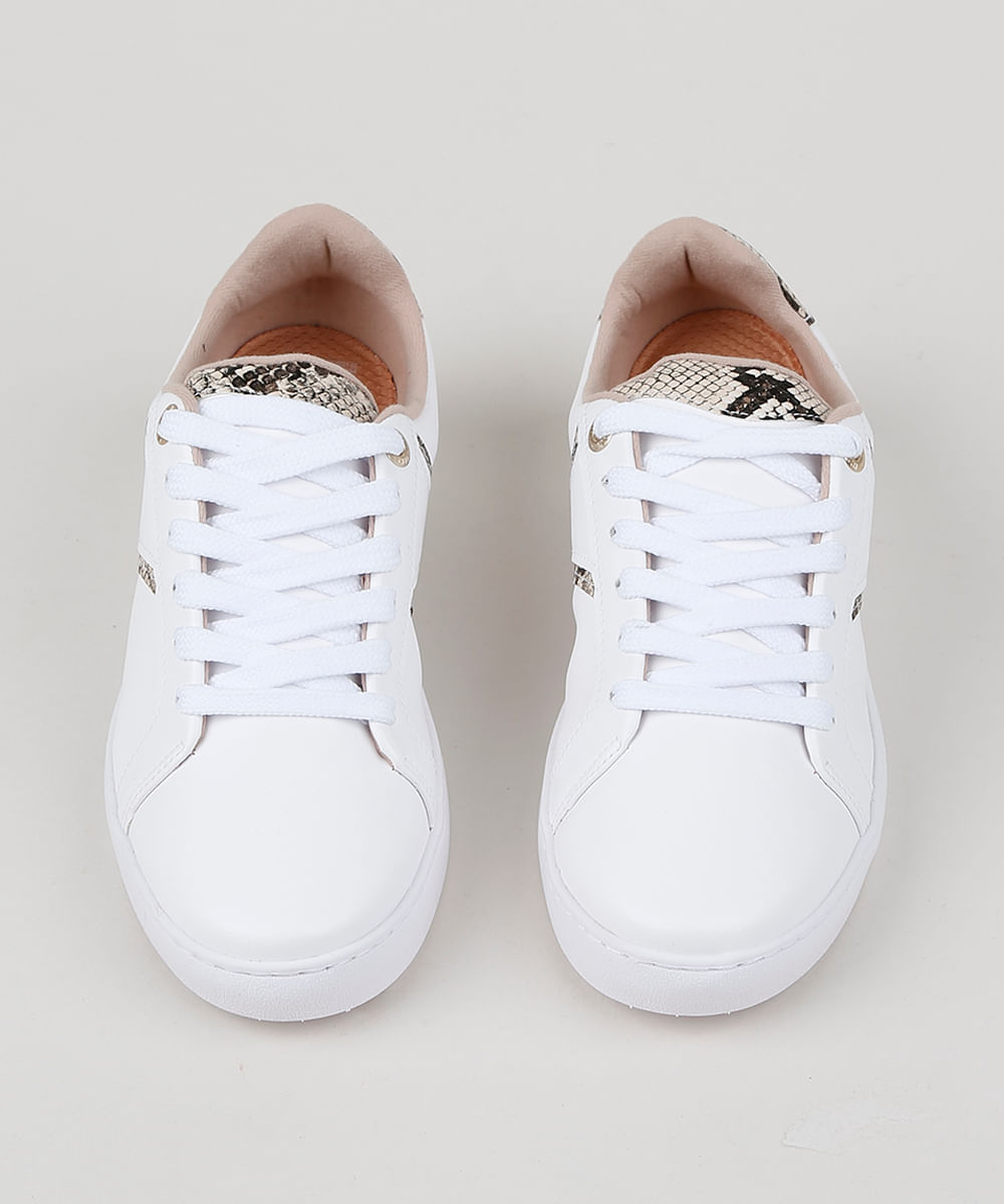 tênis feminino chunky sneaker animal print vizzano