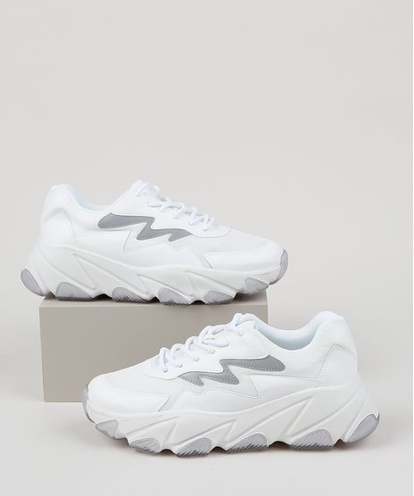 Tenis-Feminino-Oneself-Sneaker-Chunky-com-Recortes-Branco-9955263-Branco_1