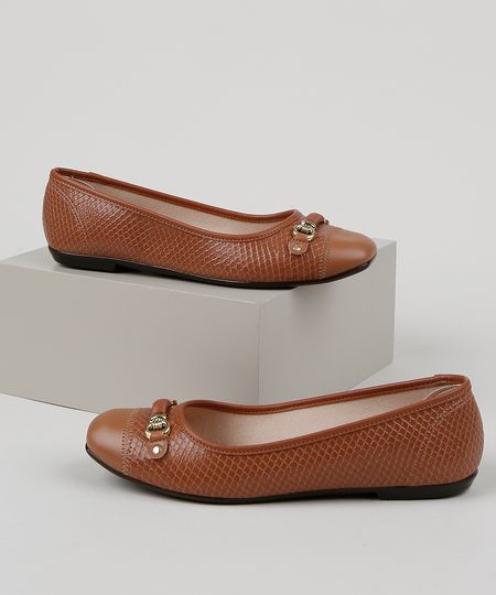 Sapatilha-Feminina-Moleca-Bico-Quadrado-Texturizada-Cobra-Caramelo-9947195-Caramelo_1