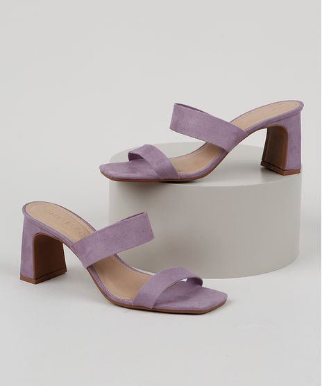 Tamanco-Feminino-Oneself-Salto-Medio-Bico-Quadrado-com-Tiras-em-Suede-Lilas-9956948-Lilas_1