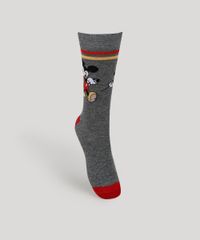 Meia-Masculina-Cano-Alto-Mickey-Mouse-Cinza-Mescla-9949287-Cinza_Mescla_2