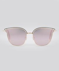 Oculos-de-Sol-Redondo-Espelhado-Feminino-Oneself-Dourado-8759539-Dourado_1