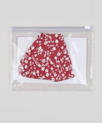Mascara-de-Tecido-Reutilizavel-para-Protecao-Individual-Infantil-Estampado-de-Floral-Vermelha-9952506-Vermelho_5