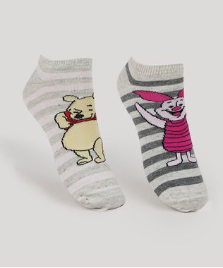 Kit-de-2-Meias-Femininas-Pooh-Cano-Baixo-Cinza-Mescla-9955195-Cinza_Mescla_1