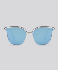 Oculos-de-Sol-Redondo-Espelhado-Feminino-Oneself-Prateado-8759536-Prateado_1