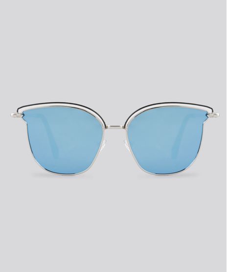 Oculos-de-Sol-Redondo-Espelhado-Feminino-Oneself-Prateado-8759536-Prateado_1