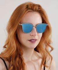 Oculos-de-Sol-Redondo-Espelhado-Feminino-Oneself-Prateado-8759536-Prateado_2