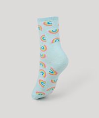 Meia-Feminina-Cano-Alto-Estampada-de-Arco-Iris-Azul-Claro-9958068-Azul_Claro_2