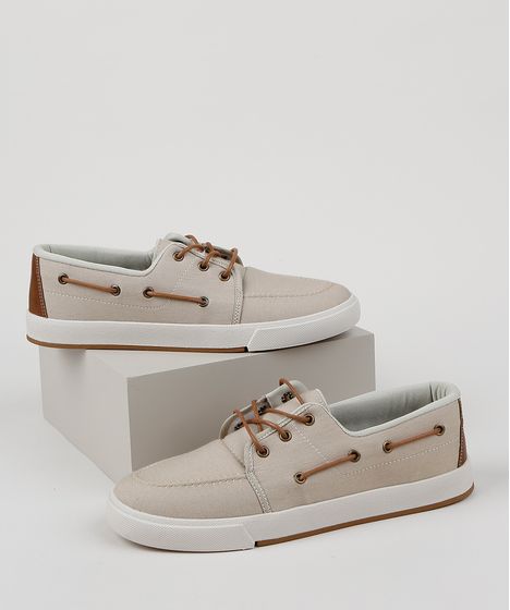 mocassim bege masculino