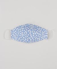 Mascara-de-Tecido-Reutilizavel-para-Protecao-Individual-Infantil-Estampado-de-Poa-Azul-9952492-Azul_1