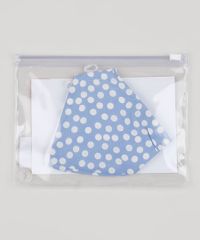 Mascara-de-Tecido-Reutilizavel-para-Protecao-Individual-Infantil-Estampado-de-Poa-Azul-9952493-Azul_5