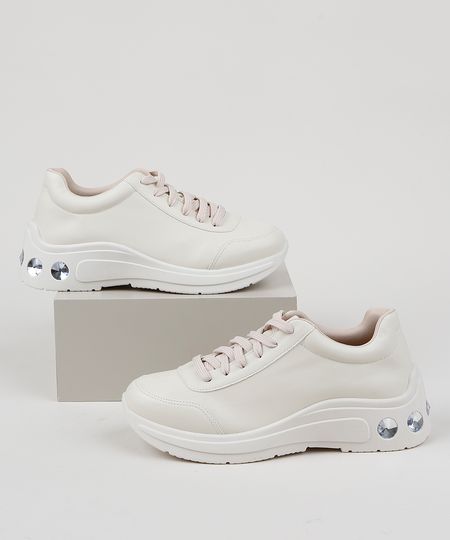 Tenis-Feminino-Oneself-Sneaker-Chunky-com-Strass-Bege-9955265-Bege_1 Tenis-Feminino-Oneself-Sneaker-Chunky-com-Strass-Bege-9955265-Bege_1