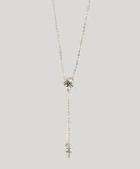 Colar-Feminino-Folheado-Terco-Longo-com-Pingentes--Fe--e-Cruz-Dourado-9883566-Dourado_1