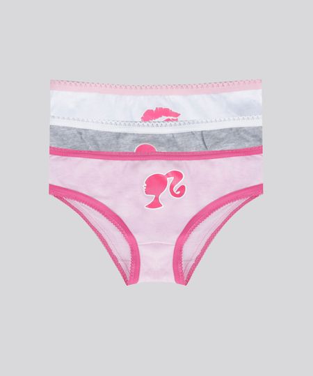 Kit-de-3-Calcinhas-Barbie-Multicor-8690914-Multicor_1 Kit-de-3-Calcinhas-Barbie-Multicor-8690914-Multicor_1