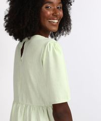 Vestido-Feminino-Mindset-Midi-com-Recortes-Manga-Curta-Verde-Claro-9958198-Verde_Claro_2
