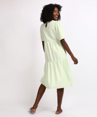 Vestido-Feminino-Mindset-Midi-com-Recortes-Manga-Curta-Verde-Claro-9958198-Verde_Claro_3