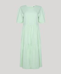 Vestido-Feminino-Mindset-Midi-com-Recortes-Manga-Curta-Verde-Claro-9958198-Verde_Claro_5