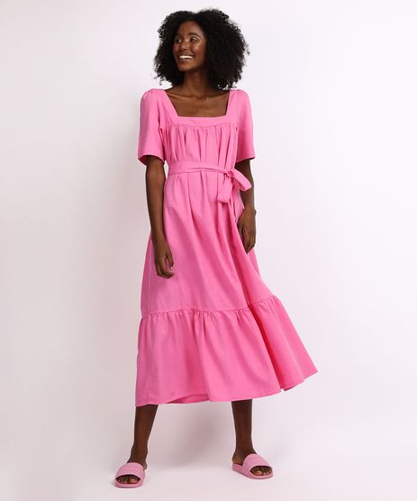 vestidos de algodão para senhoras