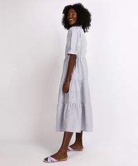 Vestido-Feminino-Mindset-Midi-Estampado-Xadrez-Vichy-com-Recortes-Manga-Bufante-Cinza-9958203-Cinza_4
