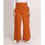 Calca-de-Sarja-Feminina-Mindset-Pantalona-Cintura-Super-Alta-com-Bolsos-e-Cinto-Laranja-9949388-Laranja_1