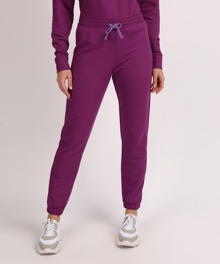 Calca-de-moletom-Feminina-Mindset-Jogger-Cintura-Media-com-Bolsos-Roxa-9955013-Roxo_1