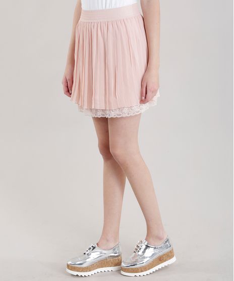 Saia-Midi-com-Pregas-e-Renda-Rose-8593686-Rose_1