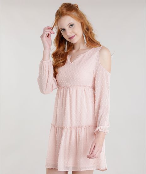 Vestido-Open-Shoulder-Texturizado-Rose-8593610-Rose_1