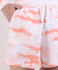Short-de-Moletom-Feminino-Cintura-Super-Alta-Estampado-Tie-Dye-com-Bolsos-Coral-9953296-Coral_4