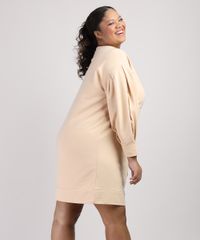 Vestido-de-Moletom-Feminino-Plus-Size-Mindset-Curto-Manga-Bufante-Amarelo-9953549-Amarelo_2