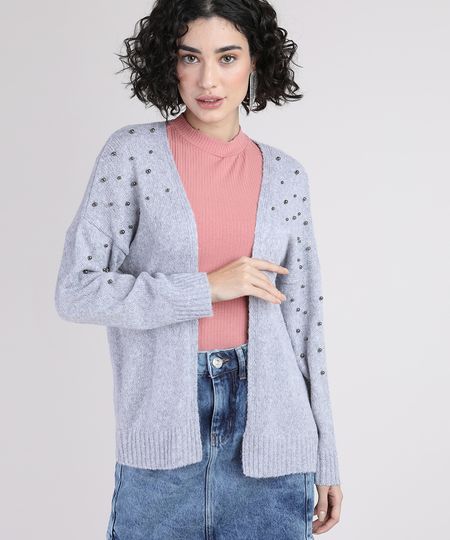 Cardigan-de-Trico-Feminino-com-Aviamento-Metalizado-Cinza-Mescla-9945806-Cinza_Mescla_1 Cardigan-de-Trico-Feminino-com-Aviamento-Metalizado-Cinza-Mescla-9945806-Cinza_Mescla_1