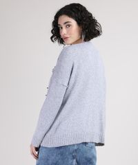 Cardigan-de-Trico-Feminino-com-Aviamento-Metalizado-Cinza-Mescla-9945806-Cinza_Mescla_2