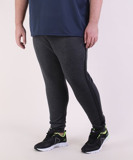 Calca-de-Moletom-Masculina-Plus-Size-Esportiva-Ace-Jogger-com-Faixa-Lateral-Cinza-Mescla-Escuro-9952127-Cinza_Mescla_Escuro_1 Calca-de-Moletom-Masculina-Plus-Size-Esportiva-Ace-Jogger-com-Faixa-Lateral-Cinza-Mescla-Escuro-9952127-Cinza_Mescla_Escuro_1