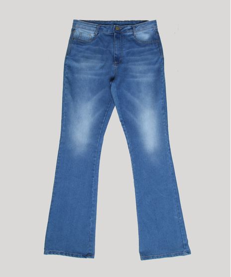 Calca-Jeans-Feminina-Sawary-Flare-Super-Lipo-Cintura-Alta-Azul-Medio-9807361-Azul_Medio_1