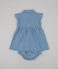 Vestido-Chemise-Jeans-Infantil-Manga-Curta---Calcinha-Azul-Claro-9945750-Azul_Claro_2