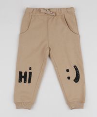 Calca-de-Moletom-Infantil--Hi--com-Bolsos-Bege-Escuro-9790365-Bege_Escuro_1