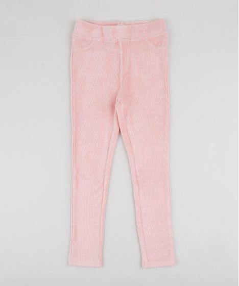 legging veludo infantil