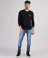 Camiseta-Masculina-Planeta-Terra-Manga-Longa-Gola-Careca-Preta-9940734-Preto_3