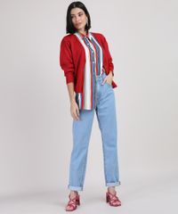 Camisa-Feminina-Ampla-Listrada-Manga-Curta-Multicor-9928460-Multicor_5