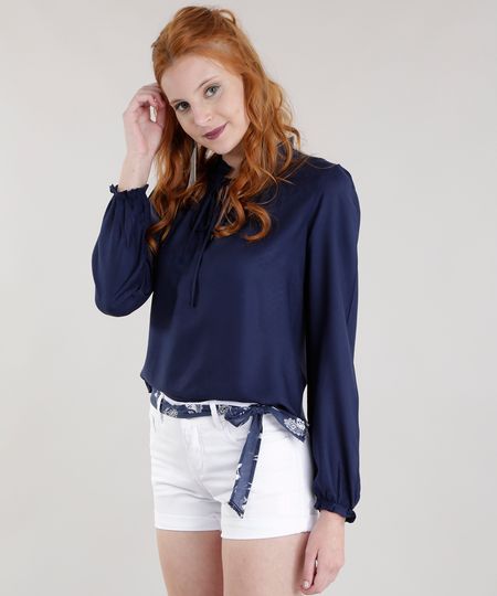 Blusa-com-Laco-Azul-Marinho-8588562-Azul_Marinho_1 Blusa-com-Laco-Azul-Marinho-8588562-Azul_Marinho_1